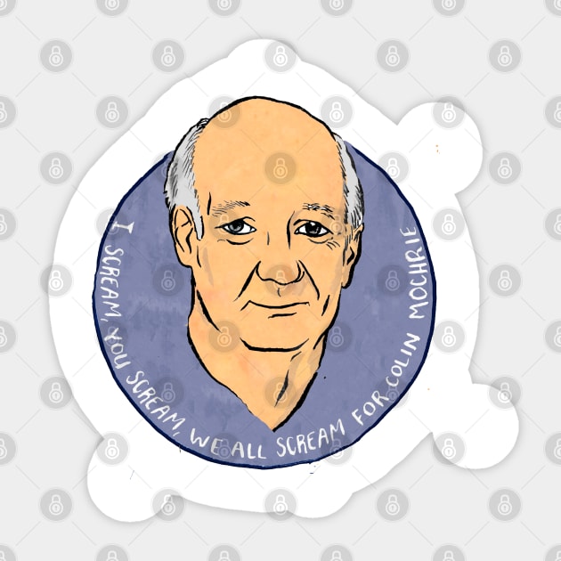 I Scream For Colin Mochrie Sticker by madeline-horwath